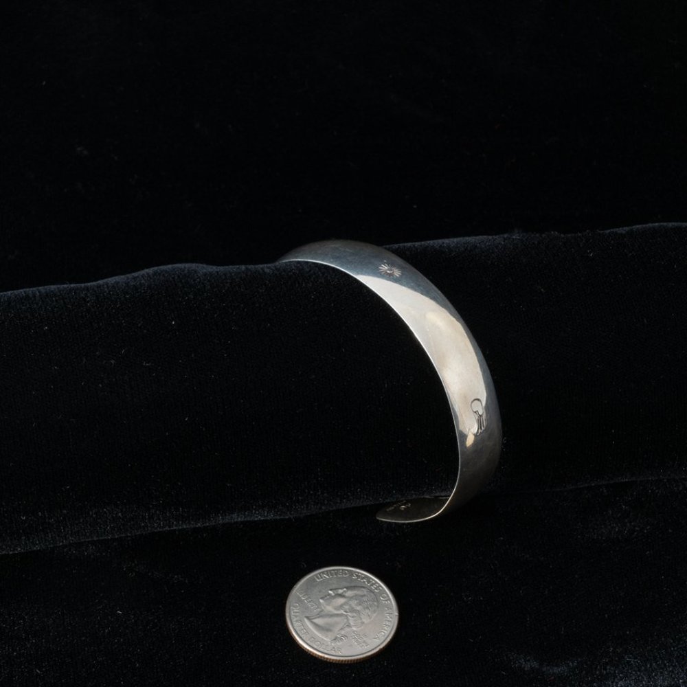 Vintage Stamped Sterling Silver Cuff Bracelet